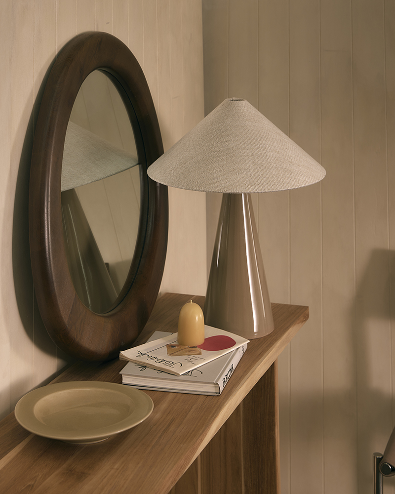 Molly Wall Mirror  Walnut