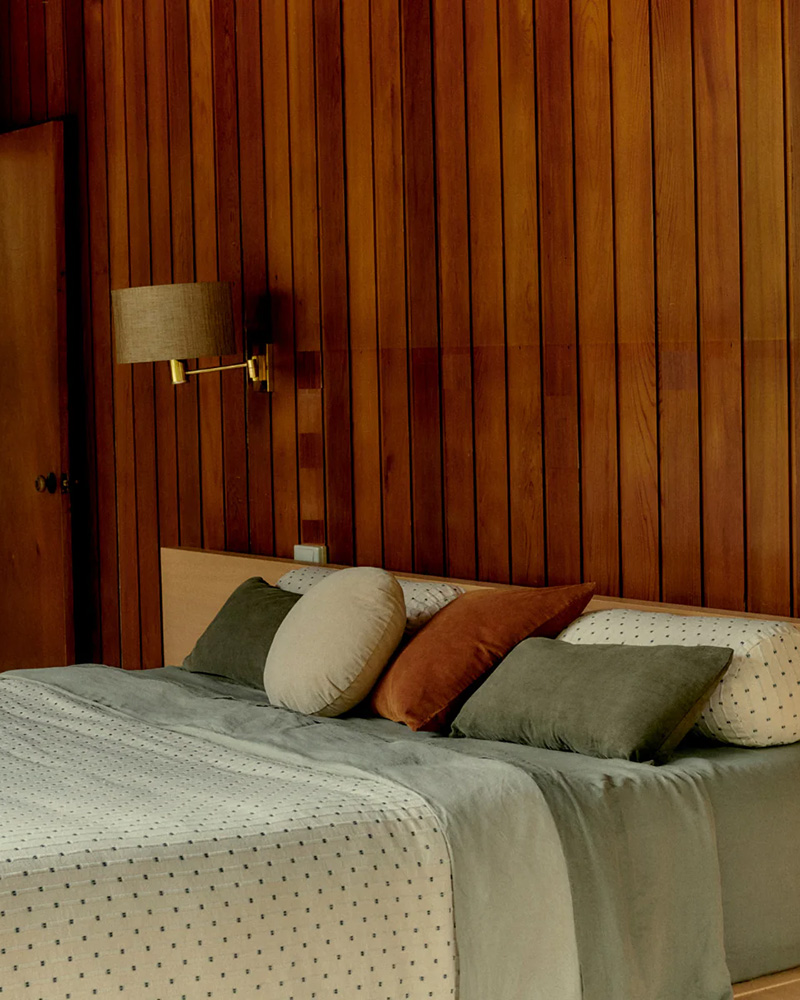 In Bed Textured Cotton Bedcover