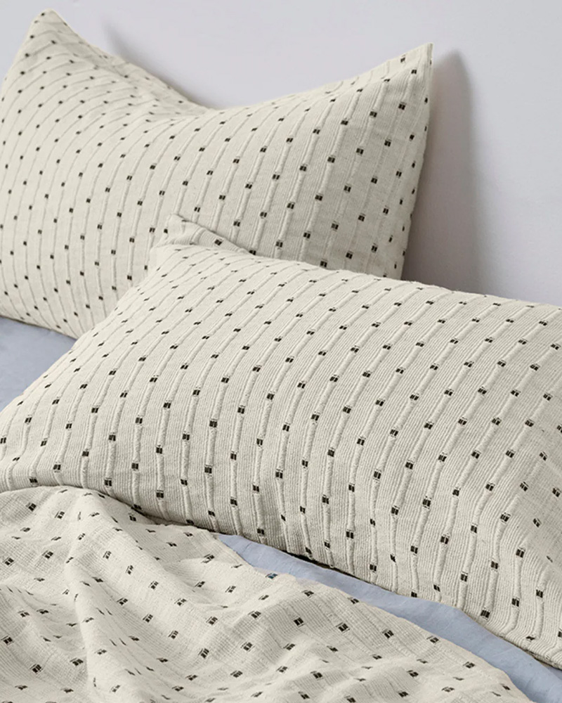 In Bed Textured Cotton Pillowslip Set